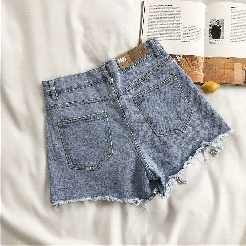 HIGH WAISTED DENIM SHORTS