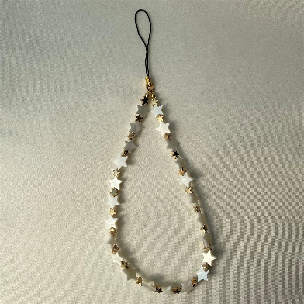 MOTHER OF PEARL CELL PHONE LAYARD