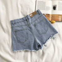 HIGH WAISTED DENIM SHORTS
