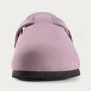 LEATHER CLOGS WITH BUCKLE