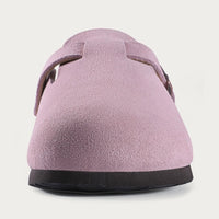 LEATHER CLOGS WITH BUCKLE