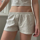 LOW WAIST PAJAMA SHORTS