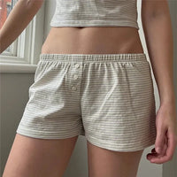 LOW WAIST PAJAMA SHORTS