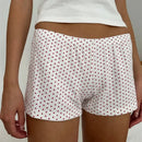 LOW WAIST PAJAMA SHORTS