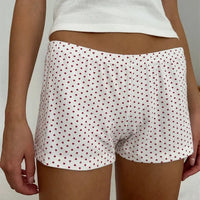 LOW WAIST PAJAMA SHORTS