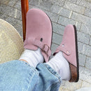 LEATHER CLOGS WITH BUCKLE
