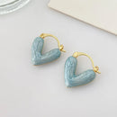 ENAMEL HEART EARRINGS