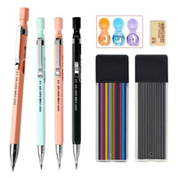 MECHANICAL PENCIL SET – 3 COLORS WITH SHARPENER