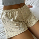 LOW WAIST PAJAMA SHORTS