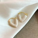 ENAMEL HEART EARRINGS