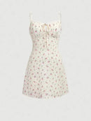 CASUAL FLORAL MINI DRESS