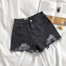 HIGH WAISTED DENIM SHORTS