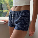 LOW WAIST PAJAMA SHORTS