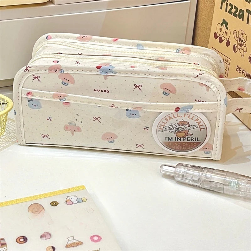 PENCIL CASE WITH COMPARTMENTS