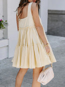 MINI RUFFLE DRESS