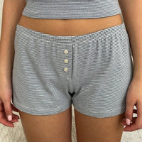 LOW WAIST PAJAMA SHORTS