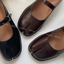 LEATHER SPLIT TOE SHOE