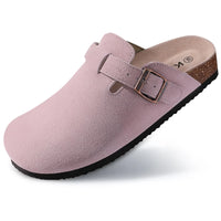 LEATHER CLOGS WITH BUCKLE