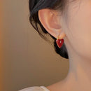 ENAMEL HEART EARRINGS