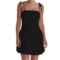 RUFFLE SLEEVE BEACH DRESS