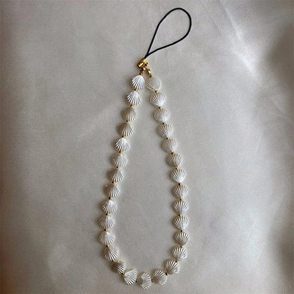 MOTHER OF PEARL CELL PHONE LAYARD