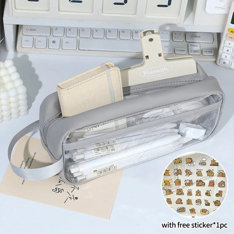 PENCIL CASE WITH COMPARTMENTS