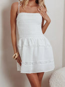 RUFFLE SLEEVE BEACH DRESS