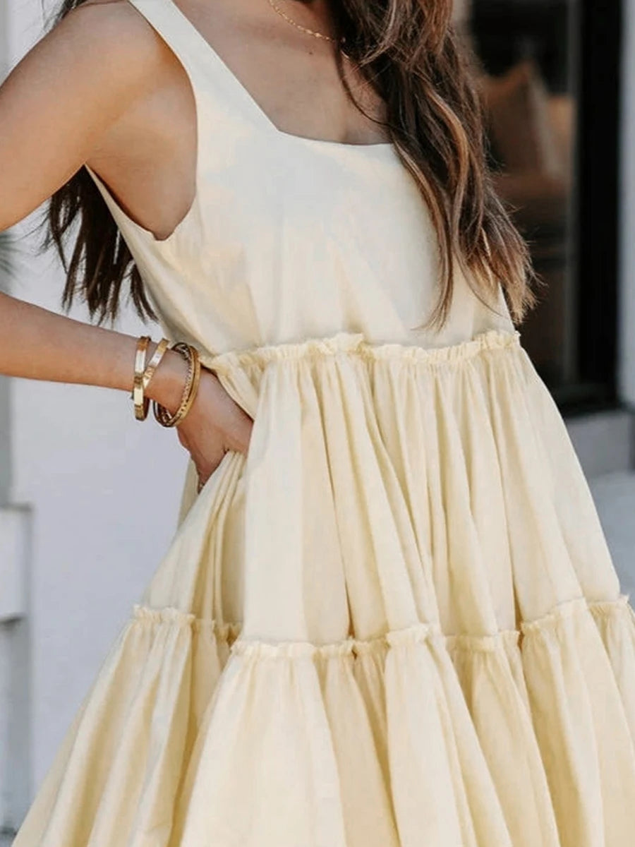 MINI RUFFLE DRESS