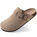 LEATHER CLOGS WITH BUCKLE