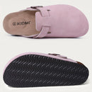 LEATHER CLOGS WITH BUCKLE