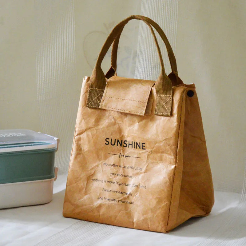 INSULATED "PAPER" LUNCH BAG