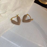 ENAMEL HEART EARRINGS