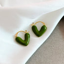 ENAMEL HEART EARRINGS
