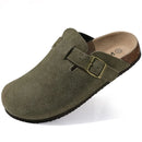 LEATHER CLOGS WITH BUCKLE