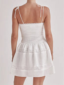 RUFFLE SLEEVE BEACH DRESS