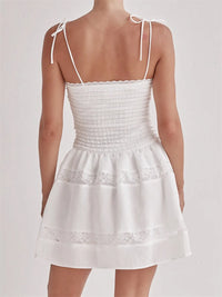 RUFFLE SLEEVE BEACH DRESS