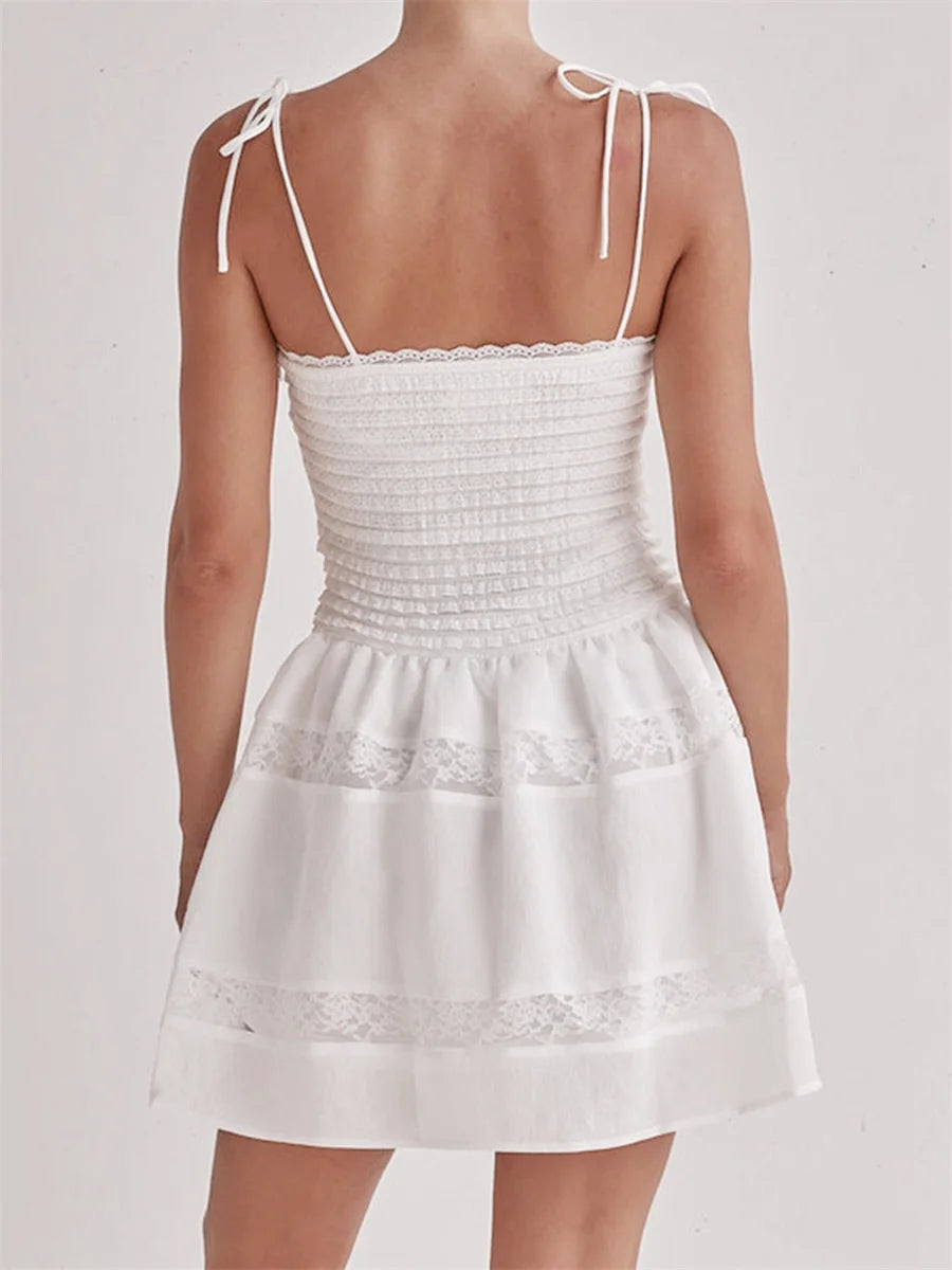 RUFFLE SLEEVE BEACH DRESS